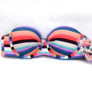 VICTORIA'S SECRET Classic Bandeau Bikini Top Size 34A NWT
